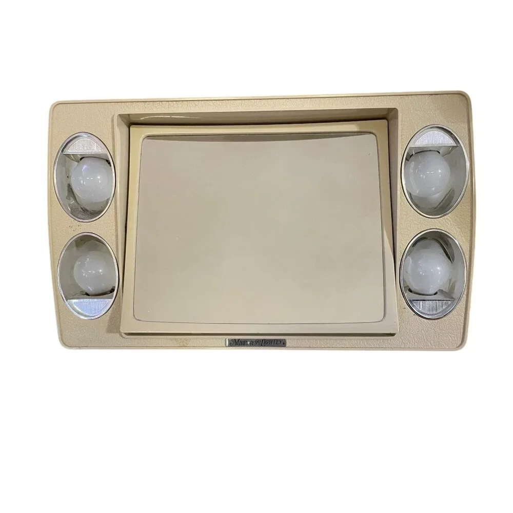 Vintage Mirror-Go-Lightly Lighted Makeup Mirror with Travel Case Used - Picture 1 of 16